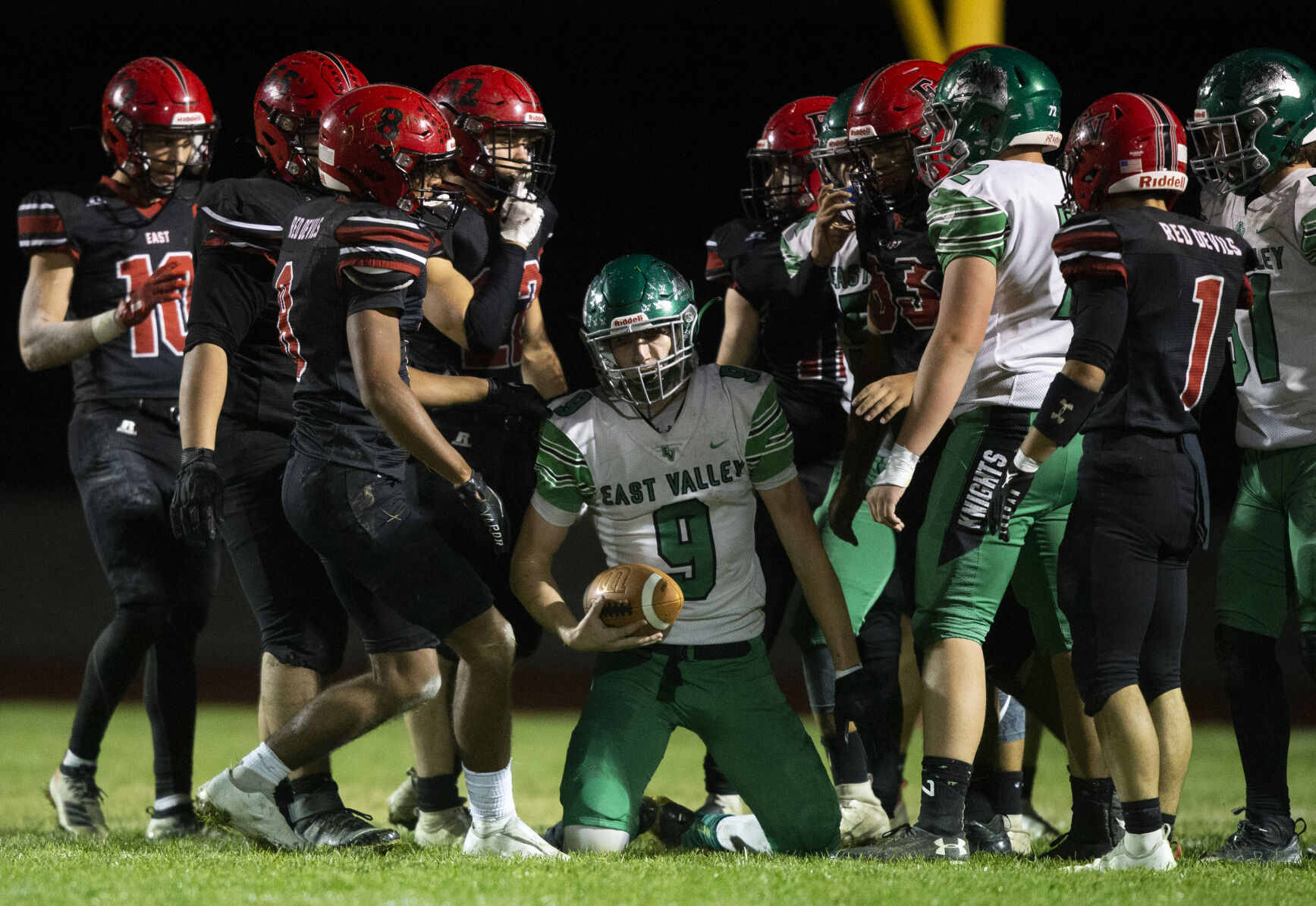 East Valley vs. East Valley-Spokane football